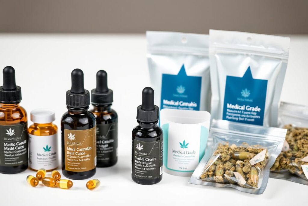Various medical marijuanas NSW products including oils, capsules and dried flower Various medical marijuanas NSW products including oils, capsules and dried flower